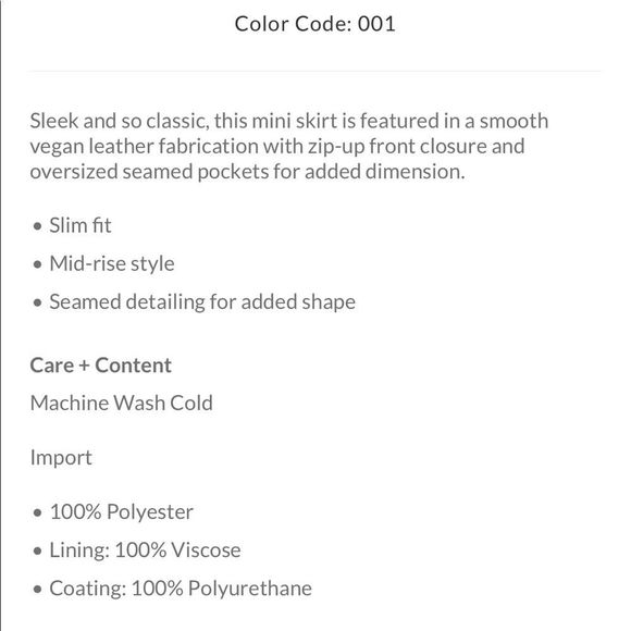 Free People Maya Mod Vegan Mini Skirt. NWT 💕 - Picture 7 of 9